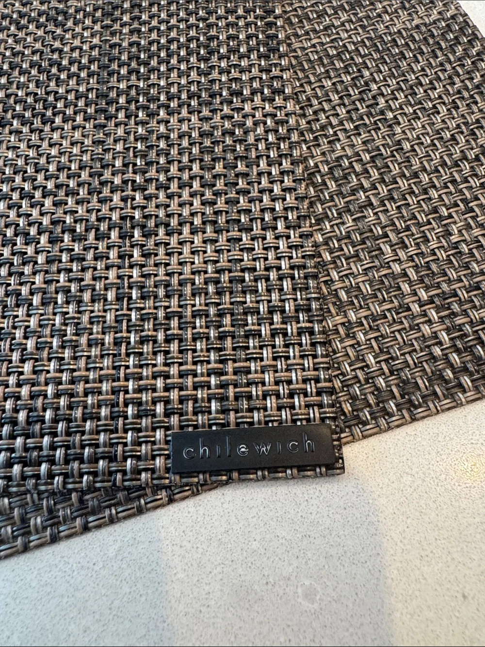 Chilewich Woven Placemat in Brown and Black
